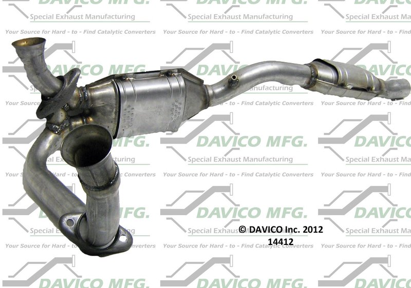 Davico 14412 Catalytic Converter - Center
