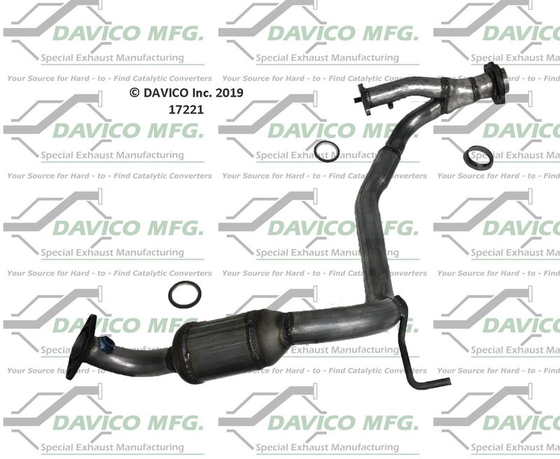 Davico 17221 Catalytic Converter - Rear Left