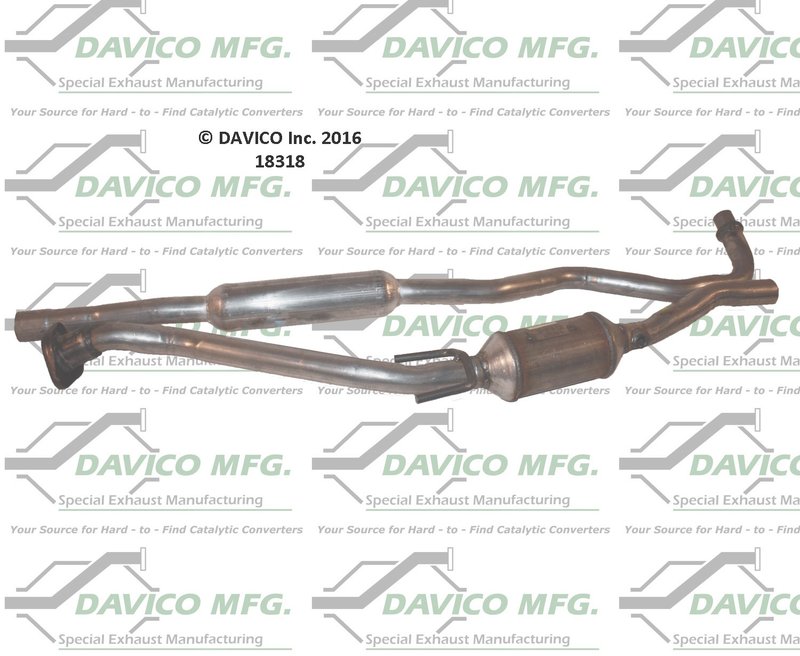Davico 175040 Catalytic Converter - Center, Front or Rear
