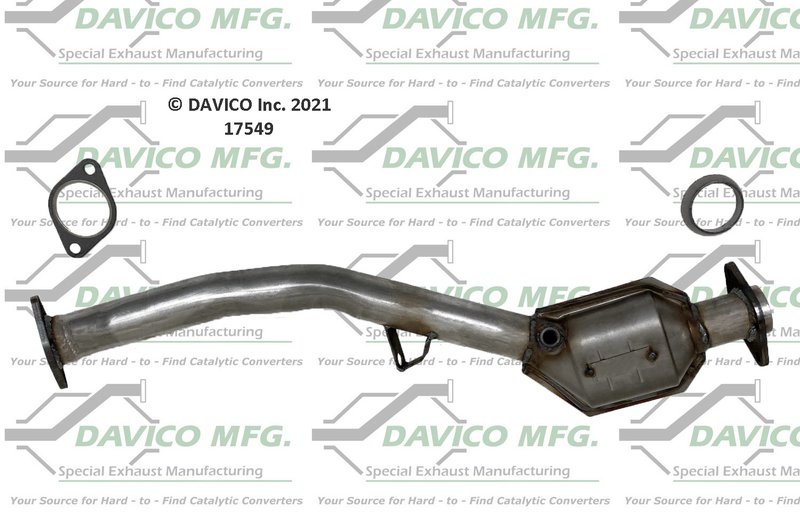Davico 17549 Catalytic Converter - Rear
