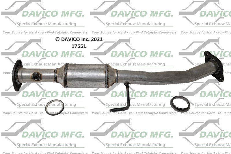 Davico 17551 Catalytic Converter - Rear