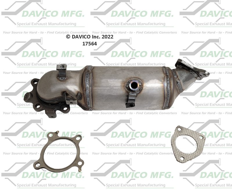 Davico 17564 Catalytic Converter - Front