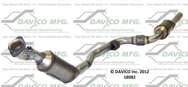 Davico 18082 Catalytic Converter - Right