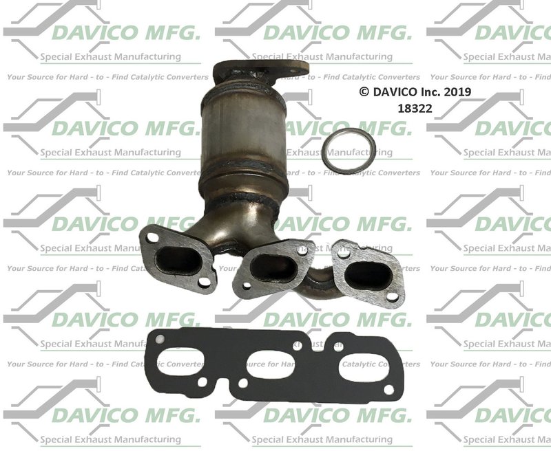 Davico 18322 Catalytic Converter - Front Right