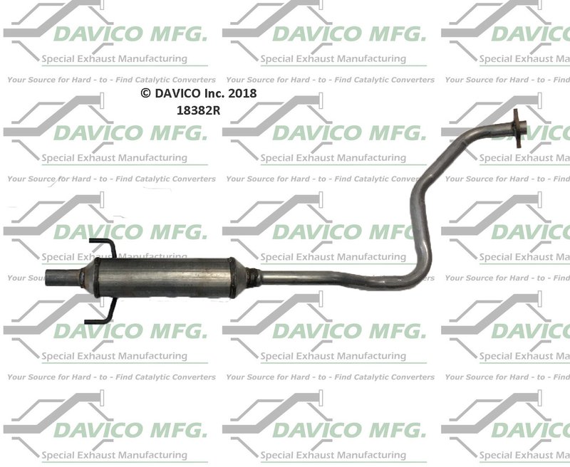 Davico 18382R Exhaust Resonator Pipe - Center