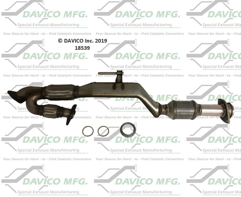 Davico 18539 Catalytic Converter - Center or Rear