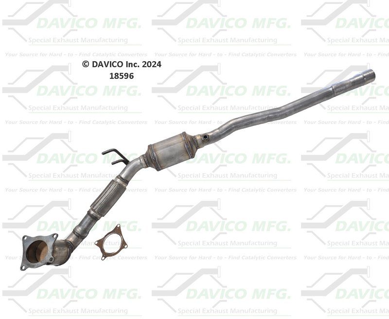 Davico 18596 Catalytic Converter - Center