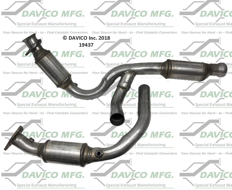 Davico 19437 Catalytic Converter - Center
