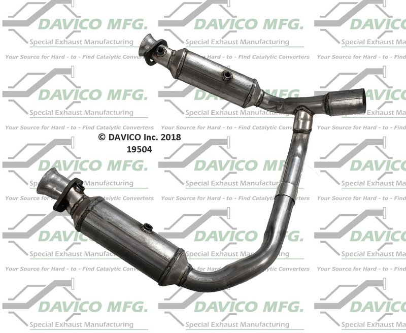 Davico 19504 Catalytic Converter - Center