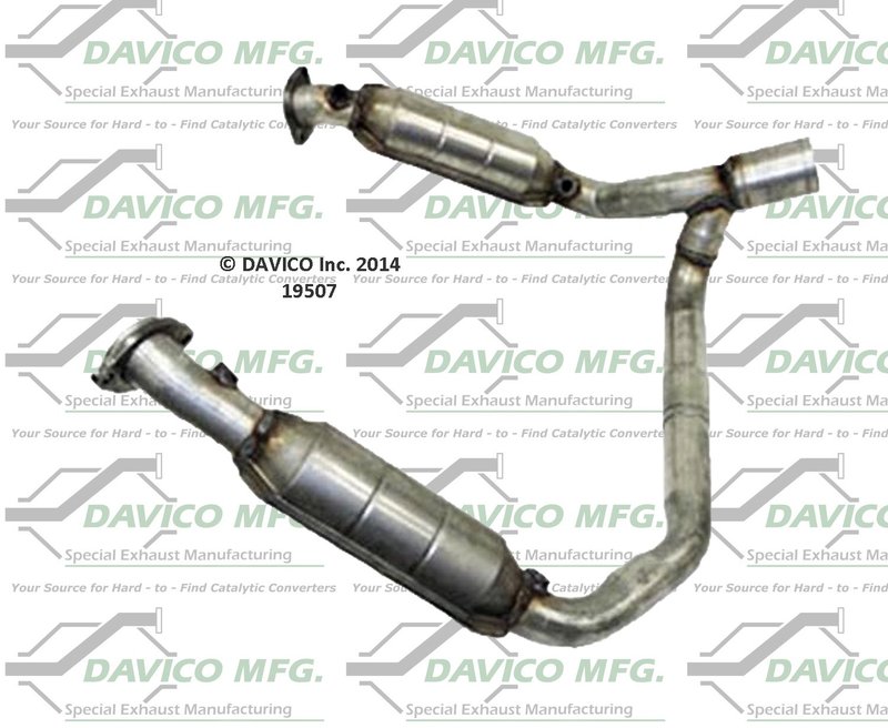 Davico 19507 Catalytic Converter - Center