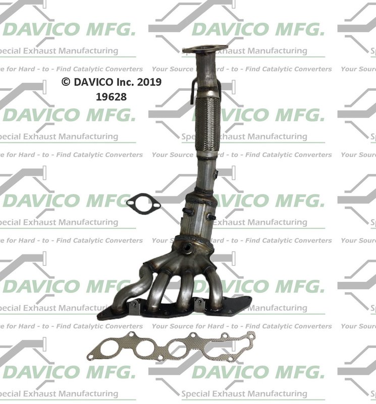 Davico 19628 Catalytic Converter - Front