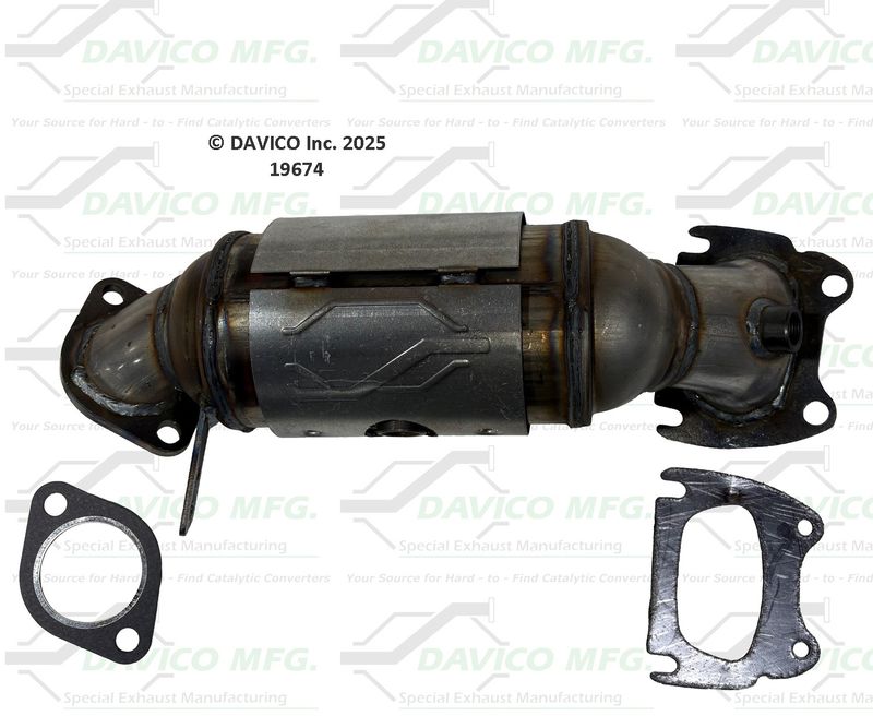 Davico 19674 Catalytic Converter - Front Left