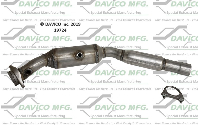 Davico 19724 Catalytic Converter - Front Left