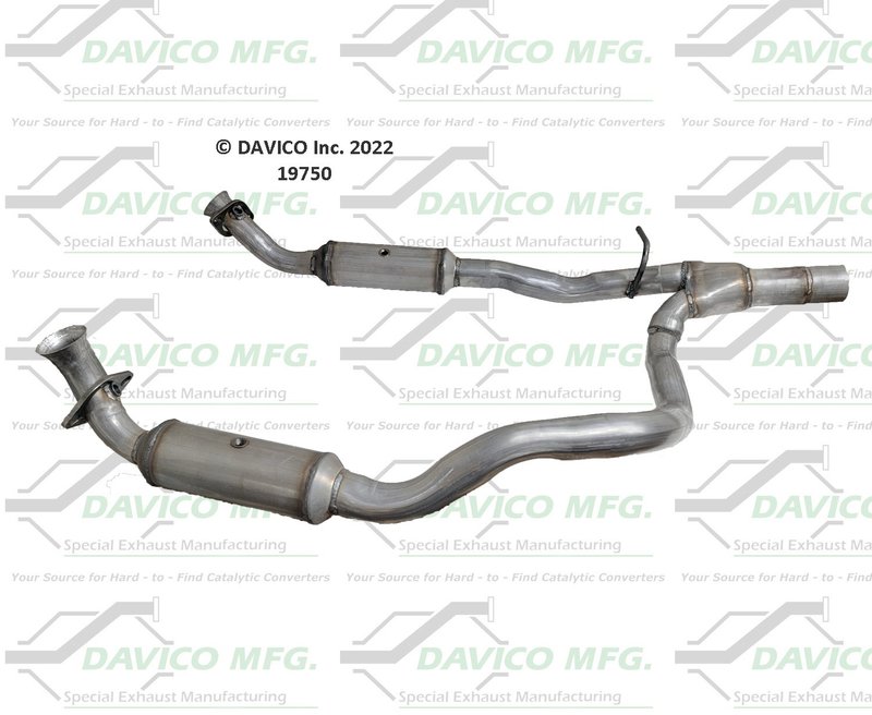 Davico 19750 Catalytic Converter - Center