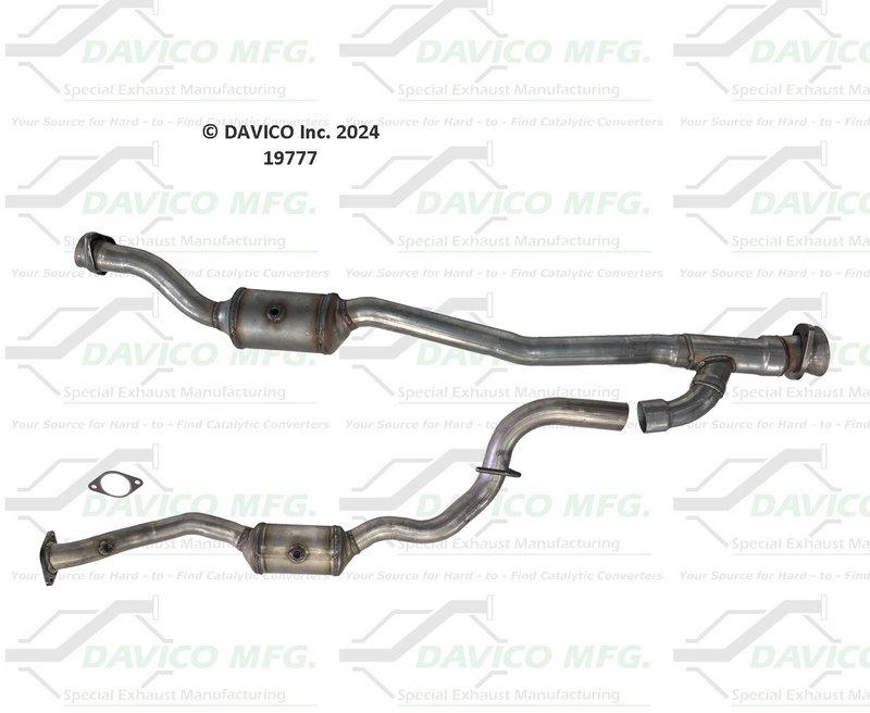 Davico 19777 Catalytic Converter - Front