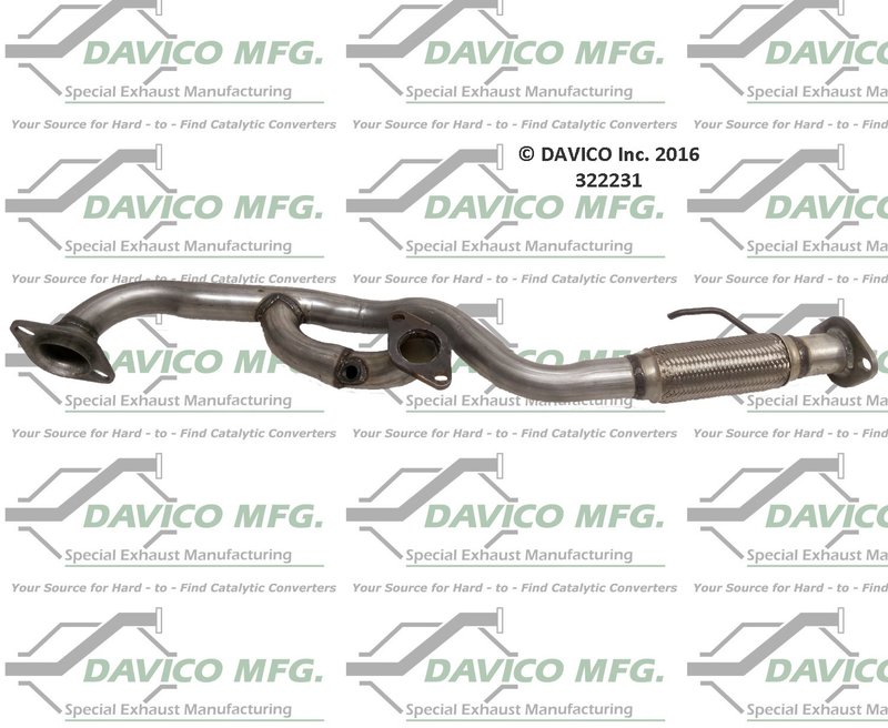 Davico 322231 Exhaust Pipe - Front