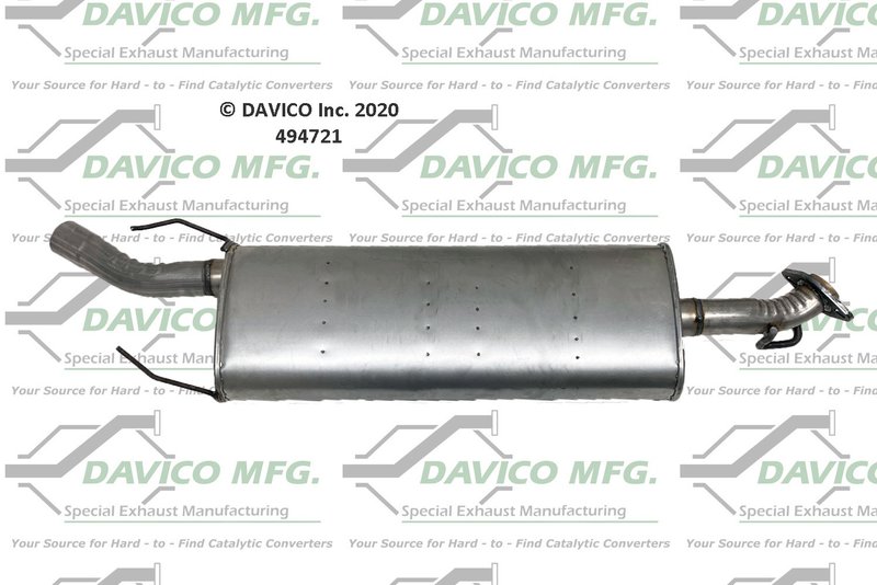 Davico 494721 Exhaust Muffler Assembly - Center