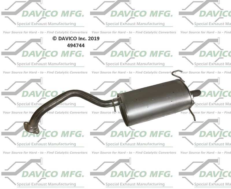 Davico 494744 Exhaust Muffler Assembly - Rear