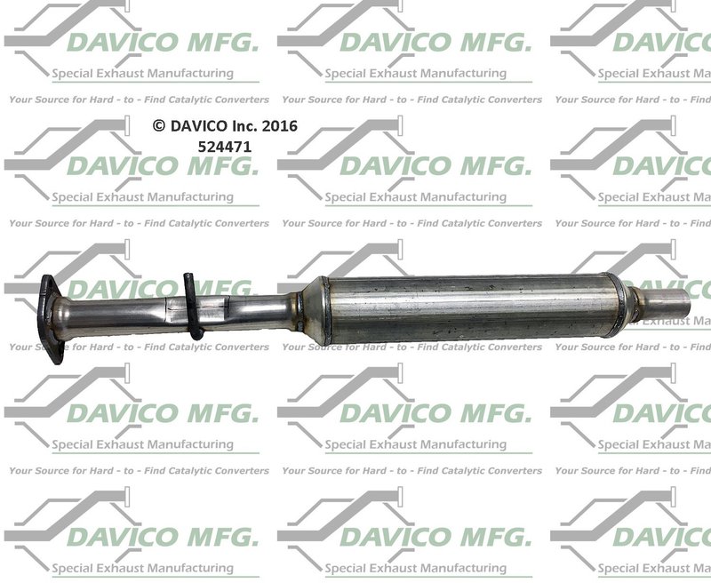 Davico 524471 Exhaust Resonator Pipe - Center