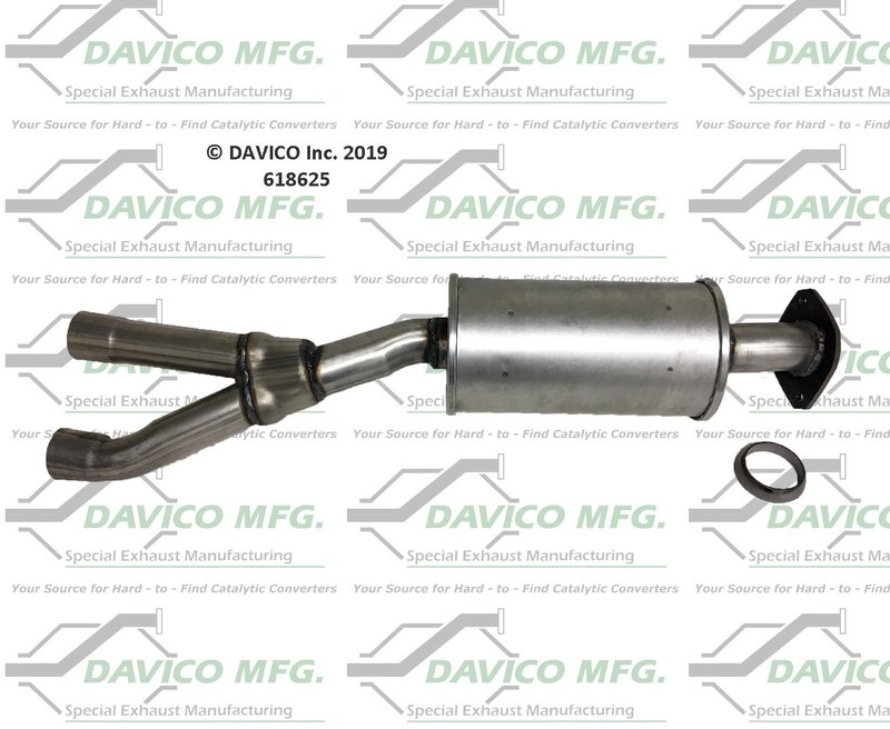 Davico 618625 Exhaust Muffler Assembly - Center