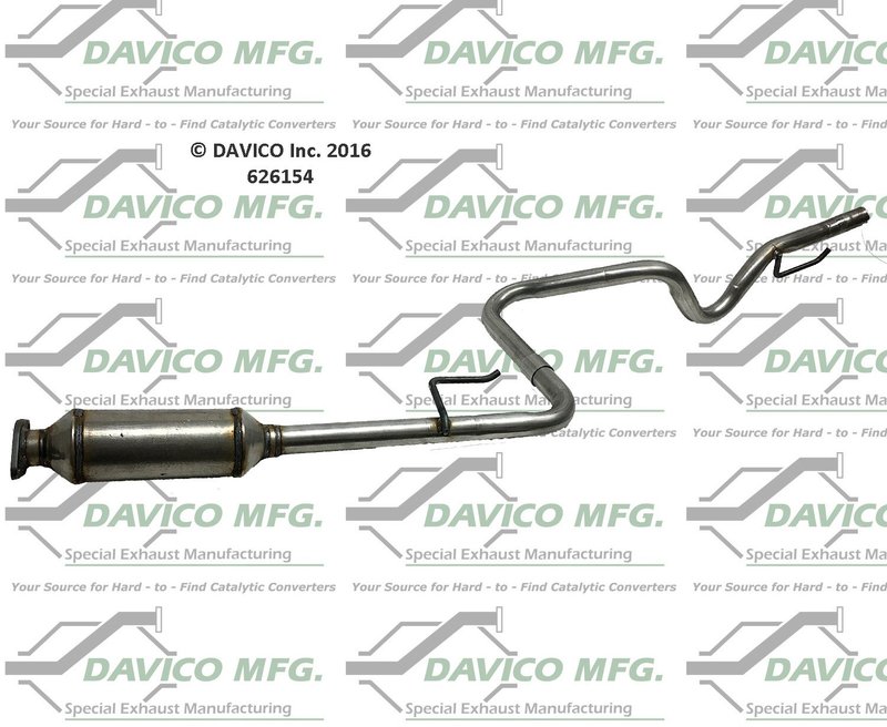 Davico 626154 Exhaust Resonator Pipe - Center
