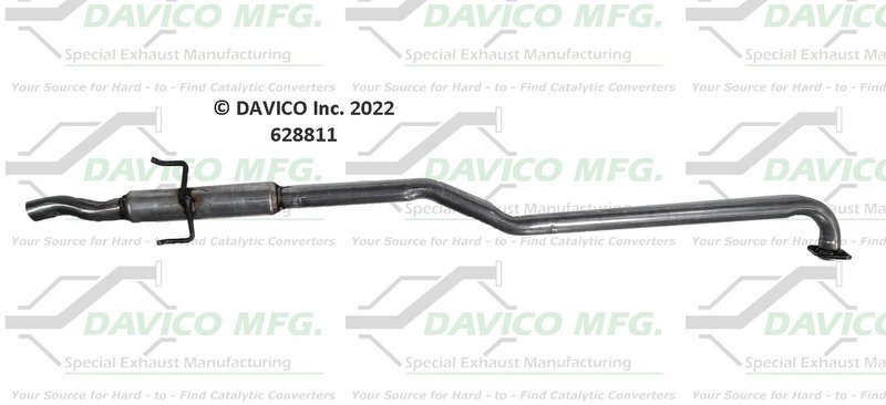 Davico 628811 Exhaust Resonator Pipe - Center