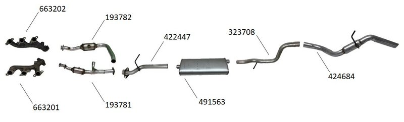 Davico 663202 Exhaust Manifold - Right