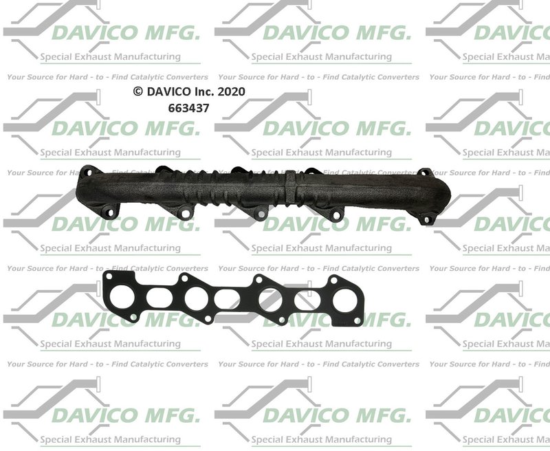 Davico 663437 Exhaust Manifold - Right