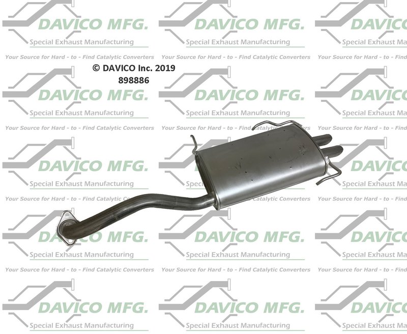Davico 898886 Exhaust Muffler - Rear