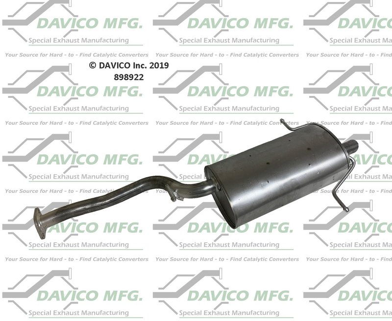 Davico 898922 Exhaust Muffler - Rear