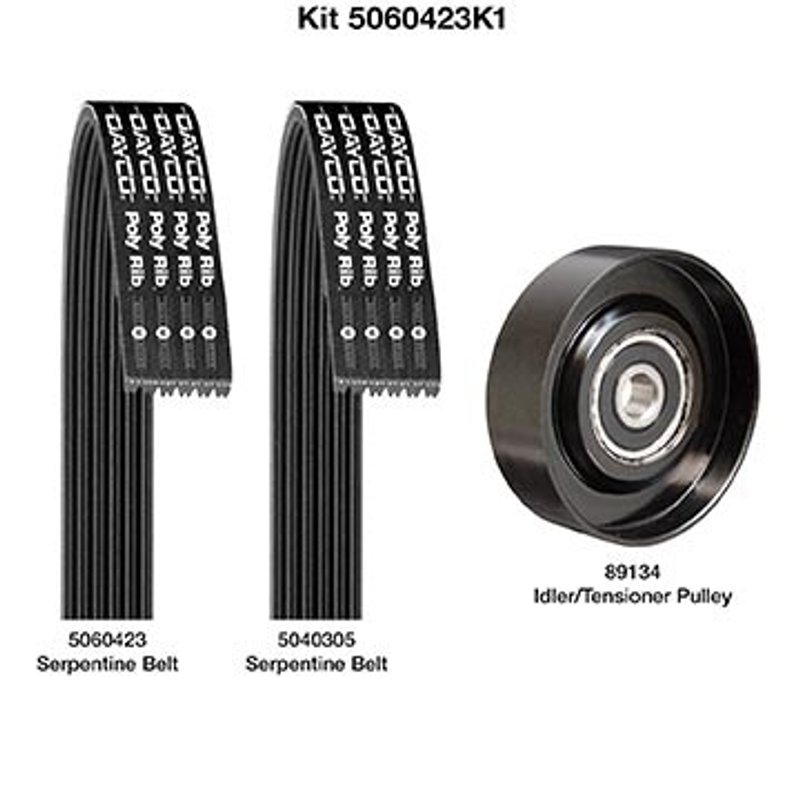 Dayco 5060423K1 Serpentine Belt Drive Component Kit