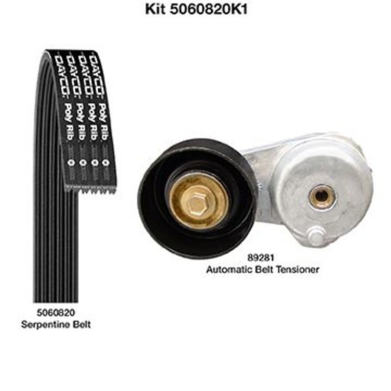 Dayco 5060820K1 Serpentine Belt Drive Component Kit - Main Drive