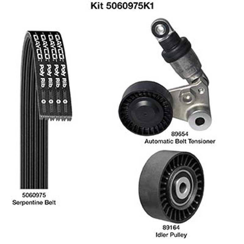 Dayco 5060975K1 Serpentine Belt Drive Component Kit - Main Drive