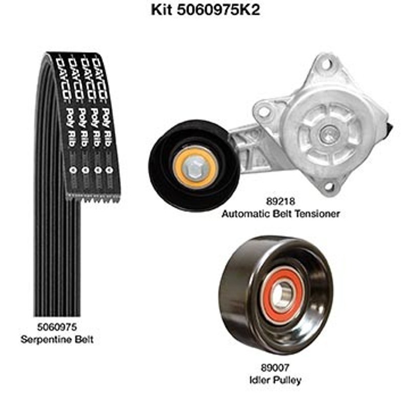 Dayco 5060975K2 Serpentine Belt Drive Component Kit - Main Drive