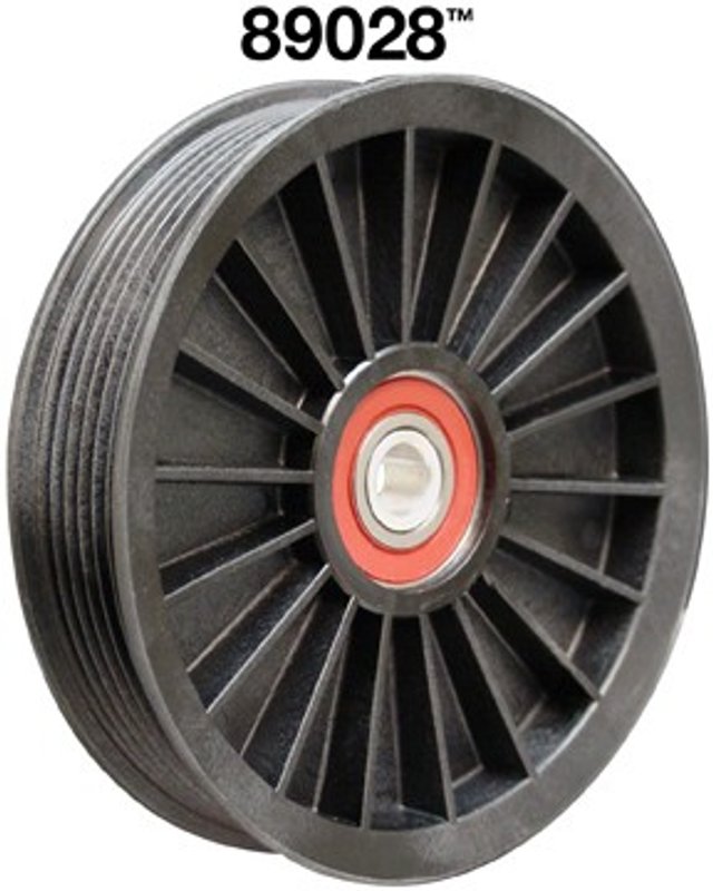 Dayco 89028 Accessory Drive Belt Idler Pulley - Air Conditioning Bypass or Grooved Pulley