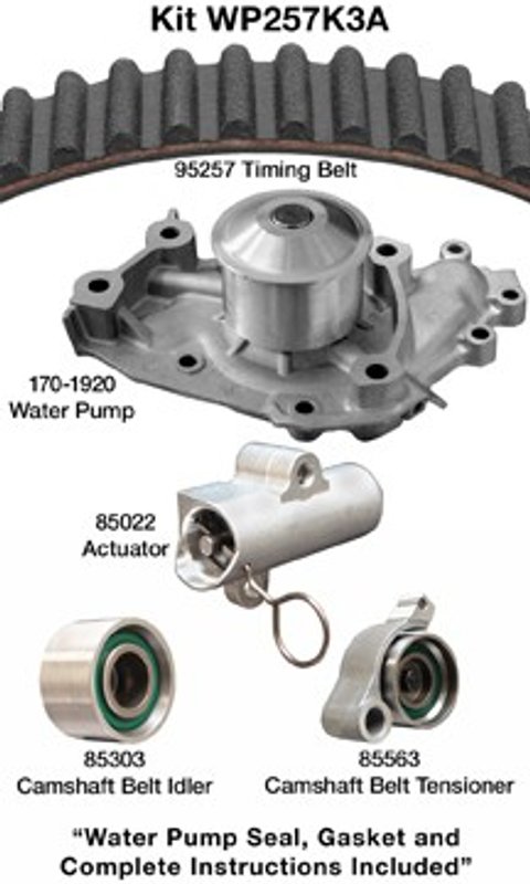 Dayco WP257K3A Engine Timing Belt Kit with Water Pump