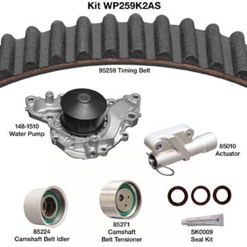 Dayco WP259K2AS Engine Timing Belt Kit with Water Pump
