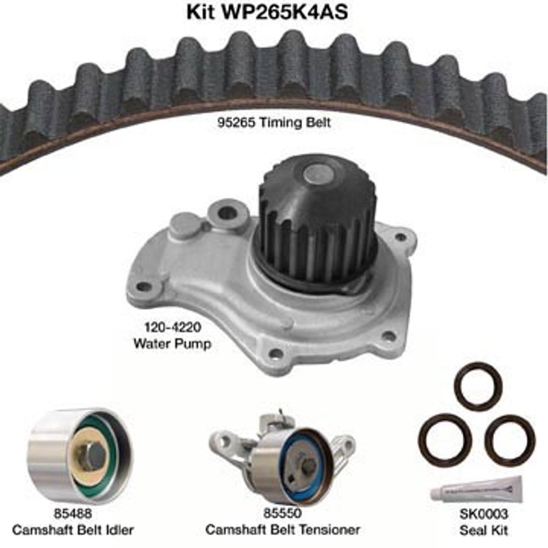 Dayco WP265K4AS Engine Timing Belt Kit with Water Pump