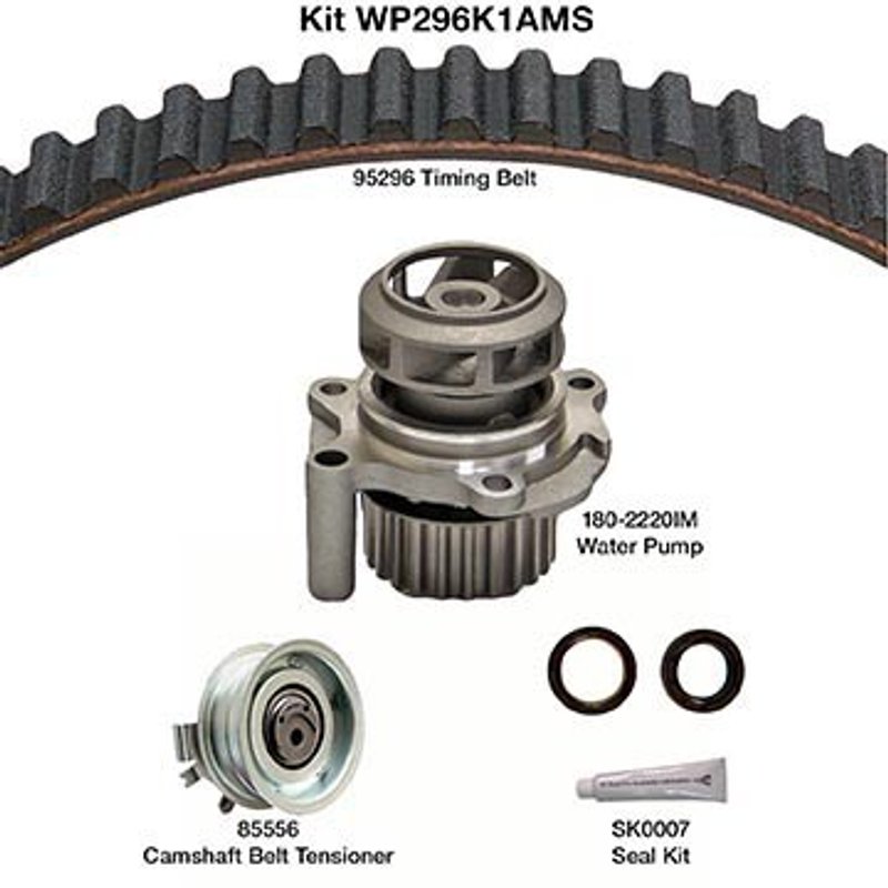 Dayco WP296K1AMS Engine Timing Belt Kit with Water Pump