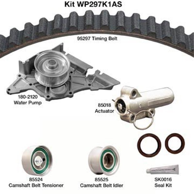 Dayco WP297K1AS Engine Timing Belt Kit with Water Pump