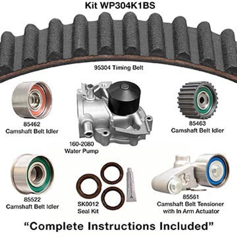 Dayco WP304K1BS Engine Timing Belt Kit with Water Pump
