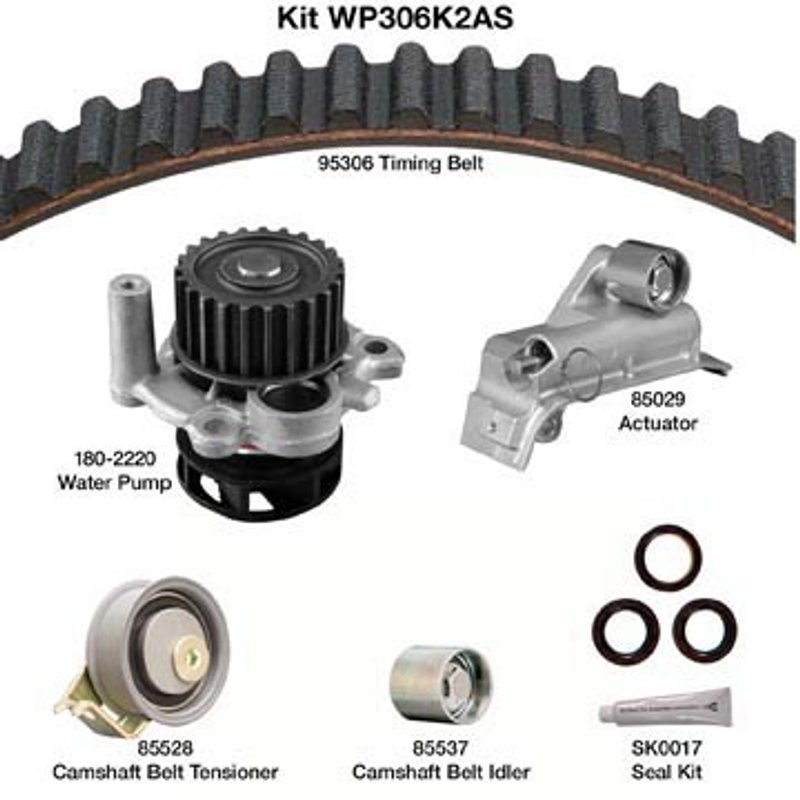 Dayco WP306K2AS Engine Timing Belt Kit with Water Pump
