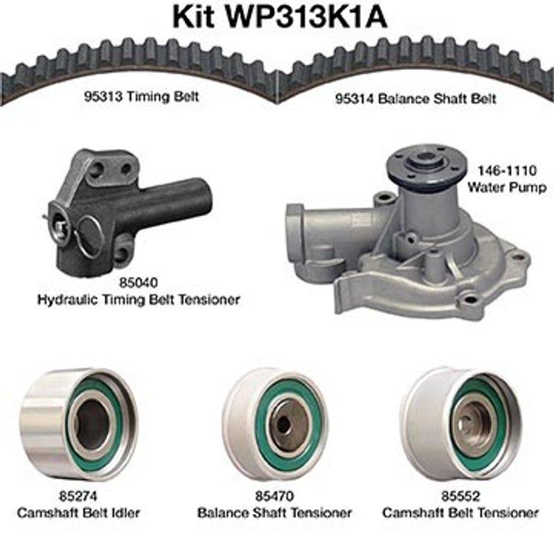 Dayco WP313K1A Engine Timing Belt Kit with Water Pump