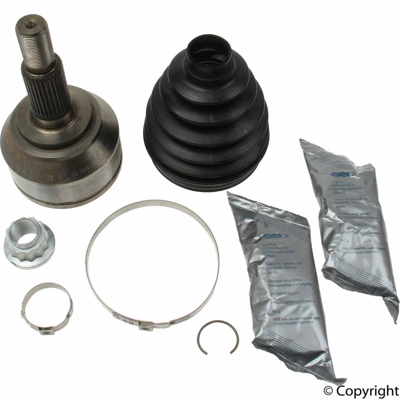 GKN Loebro 304735 Drive Shaft CV Joint Kit - Front Right Outer