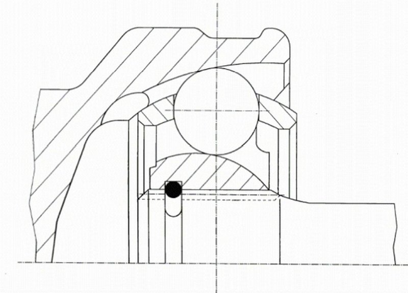 GKN Loebro 305304 CV Joint Kit - Front Left or Front Outer