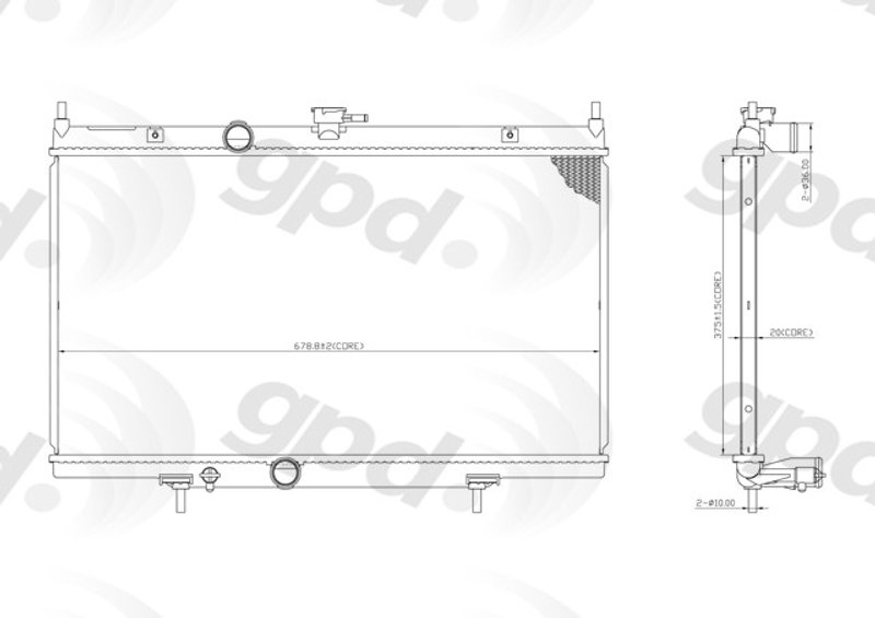 Global Parts 13020C Radiator
