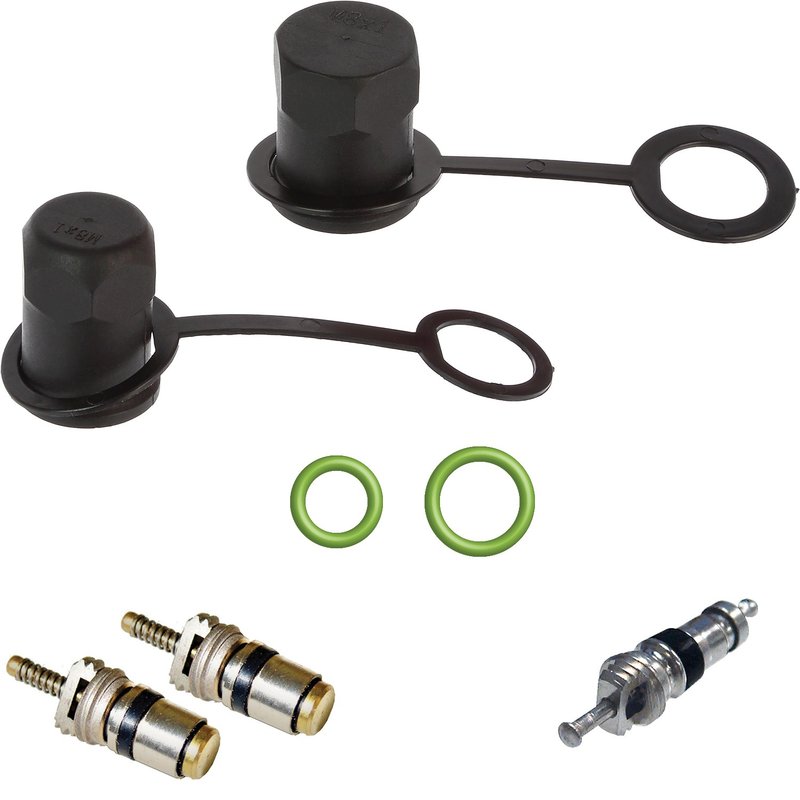 Global Parts 1311748 A/C System Valve Core and Cap Kit