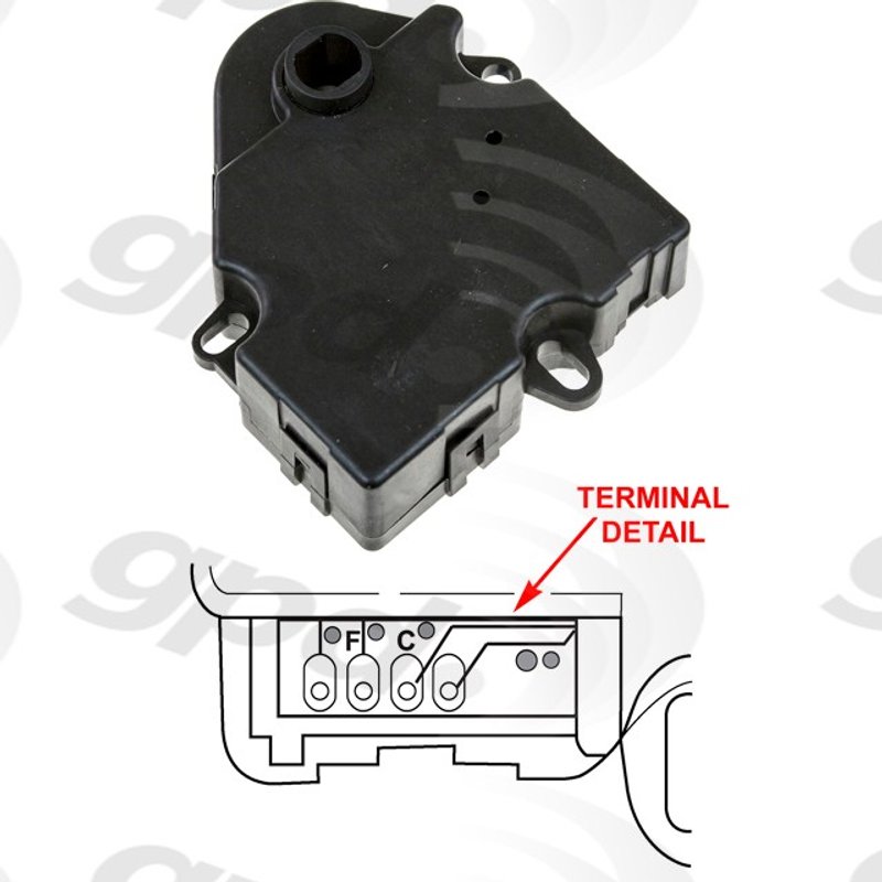 Global Parts 1712277 HVAC Mode Door Actuator