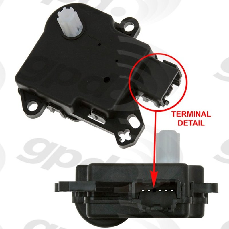Global Parts 1712296 HVAC Recirculation Door Actuator
