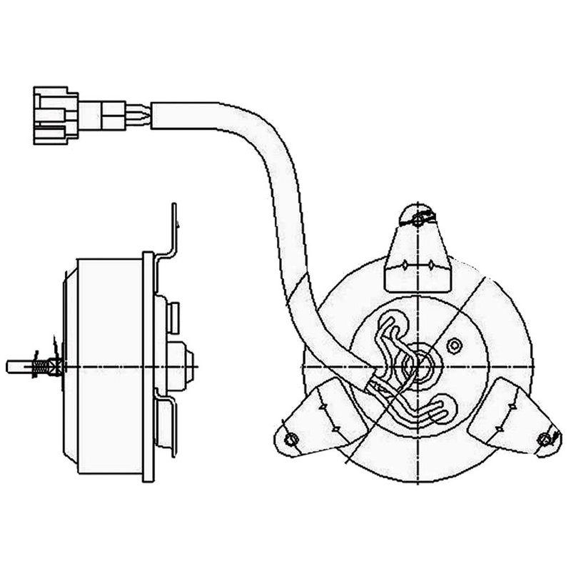 Global Parts 2312220 Engine Cooling Fan Motor